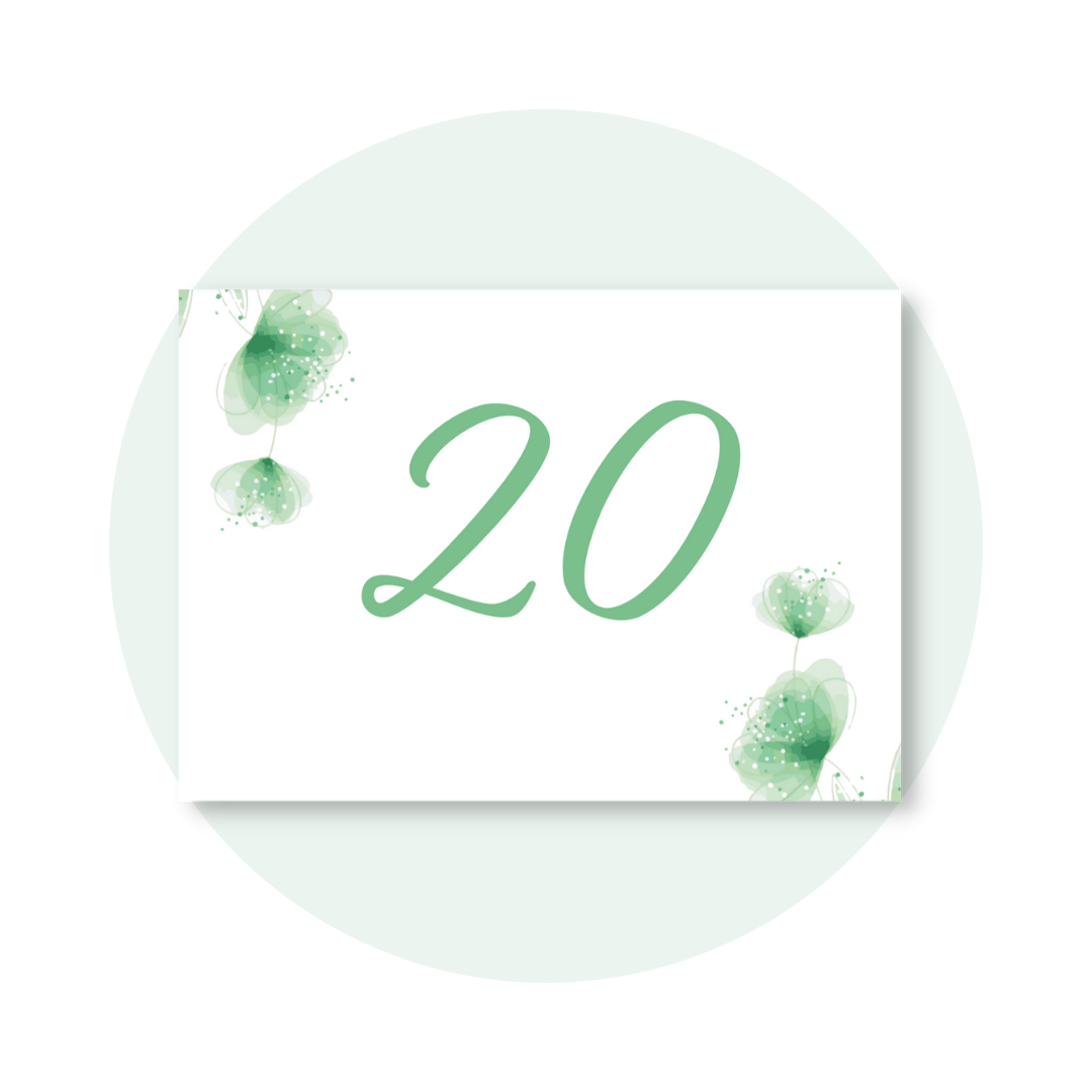  Zoe Landscape Table Numbers